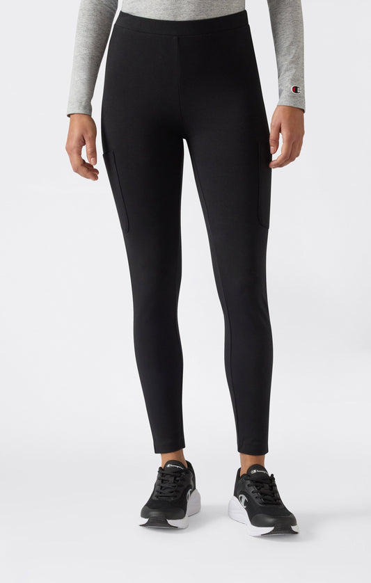 Damen-Leggings mit Seitentaschen-Icons