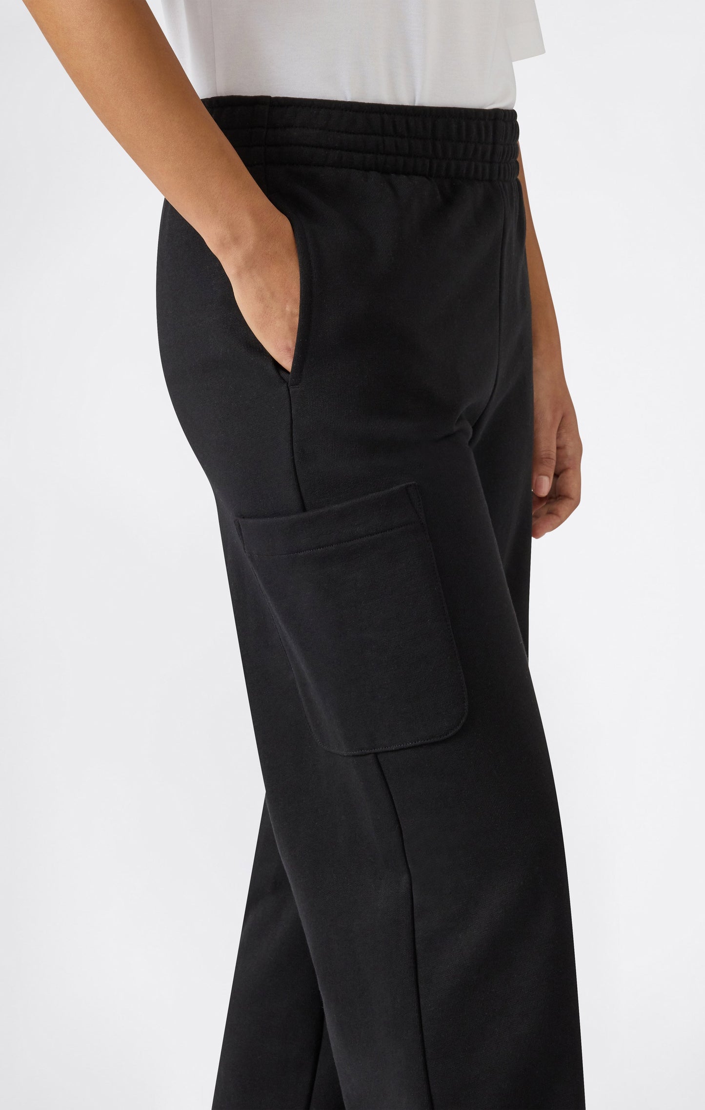 Women's Lightweight Wide Leg Fleece Jogger Pants Icons