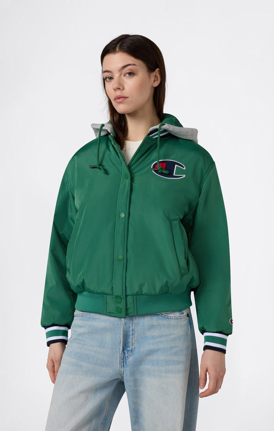 Damen Bomberjacke mit Kapuze