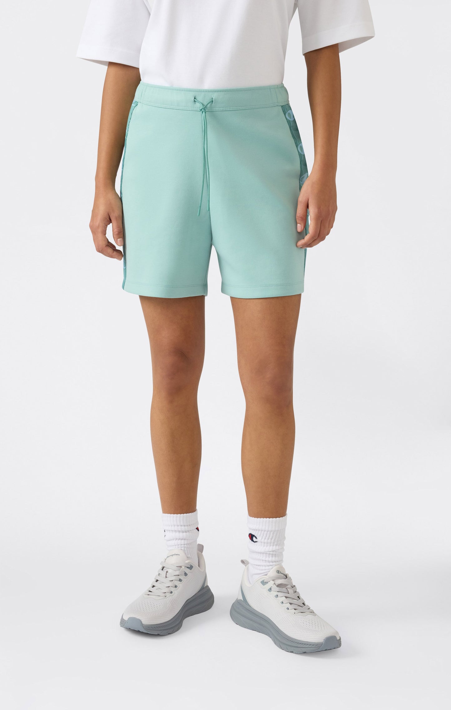 Women's Interlock Shorts with Logo Tape