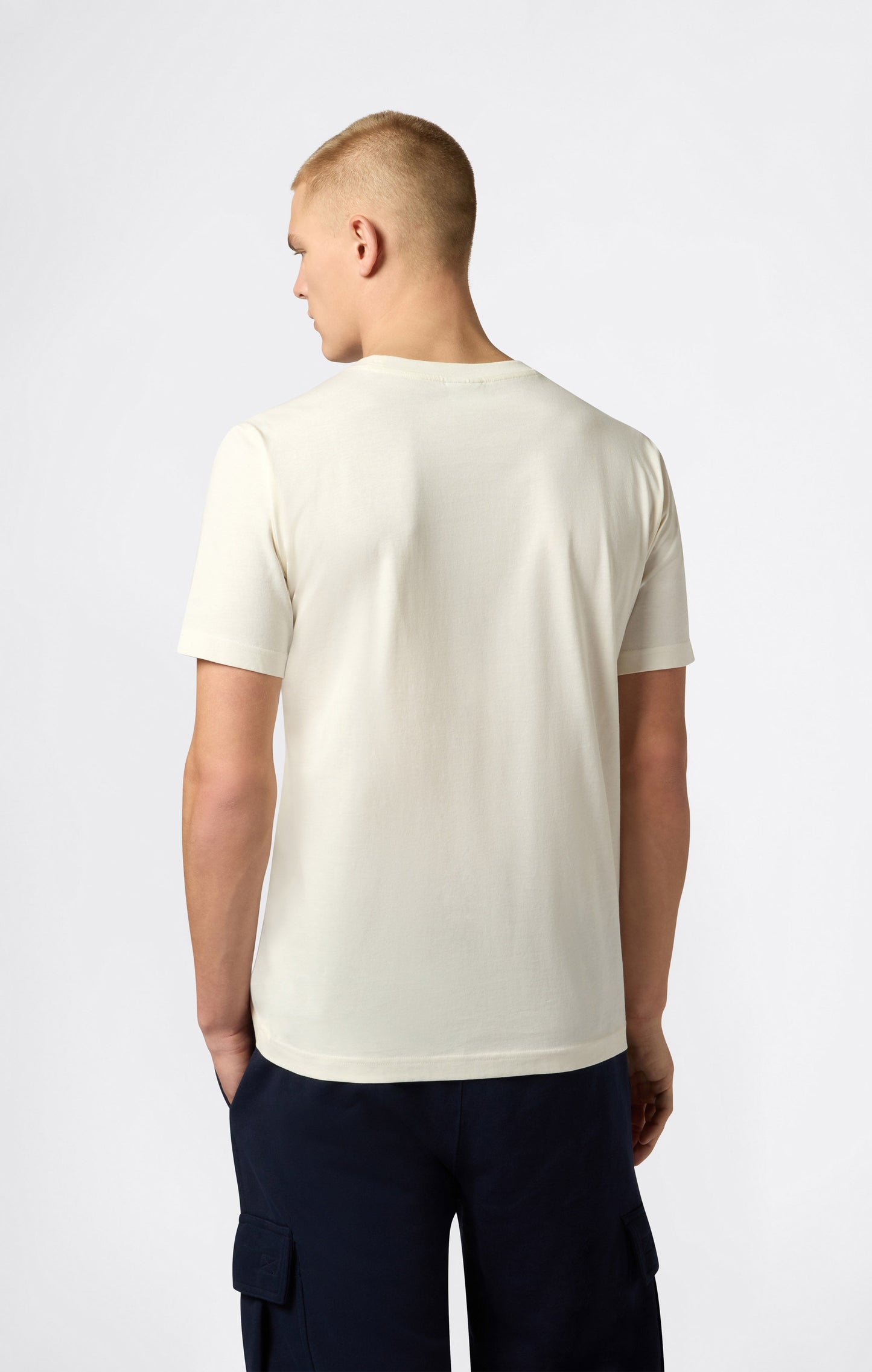 Men's T-Shirt with Small C Embroidery Logo Icons