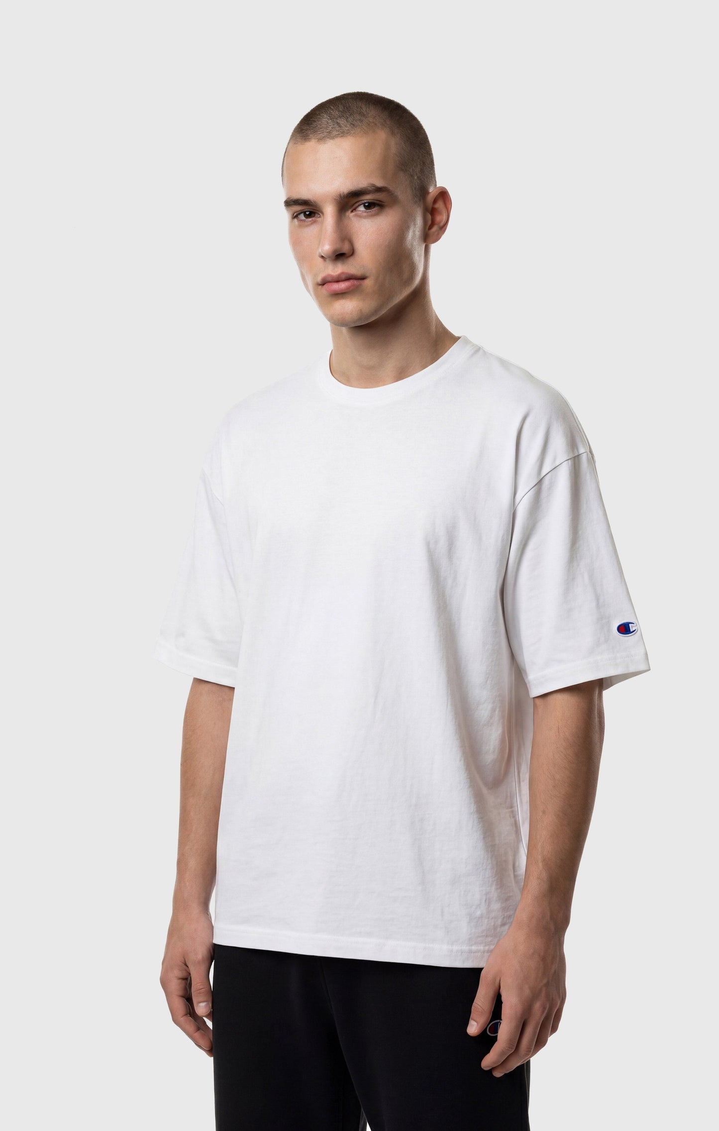 Herren T-Shirt aus schwerem Baumwoll-Jersey in T-Form
