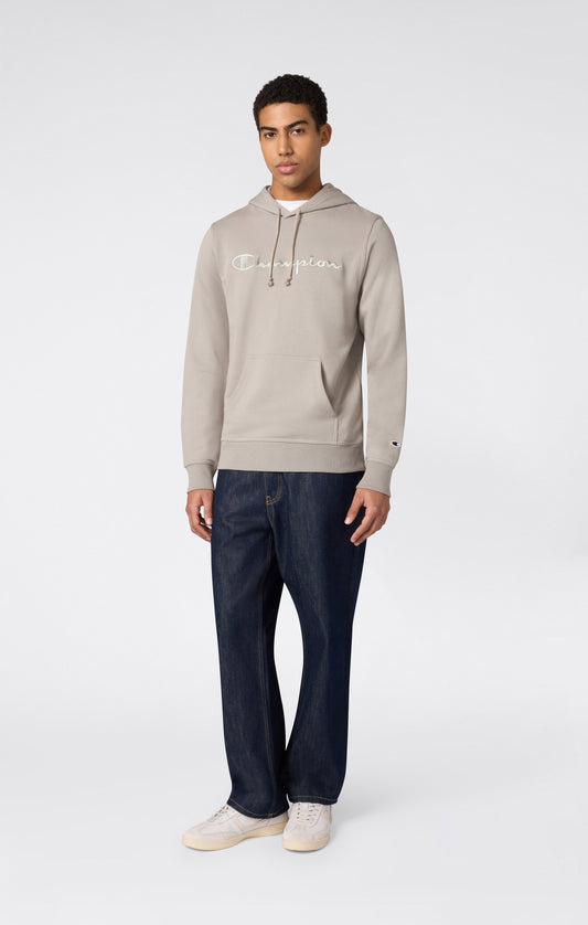 Leichter Herren-Kapuzenpullover mit gestickten Logo-Icons