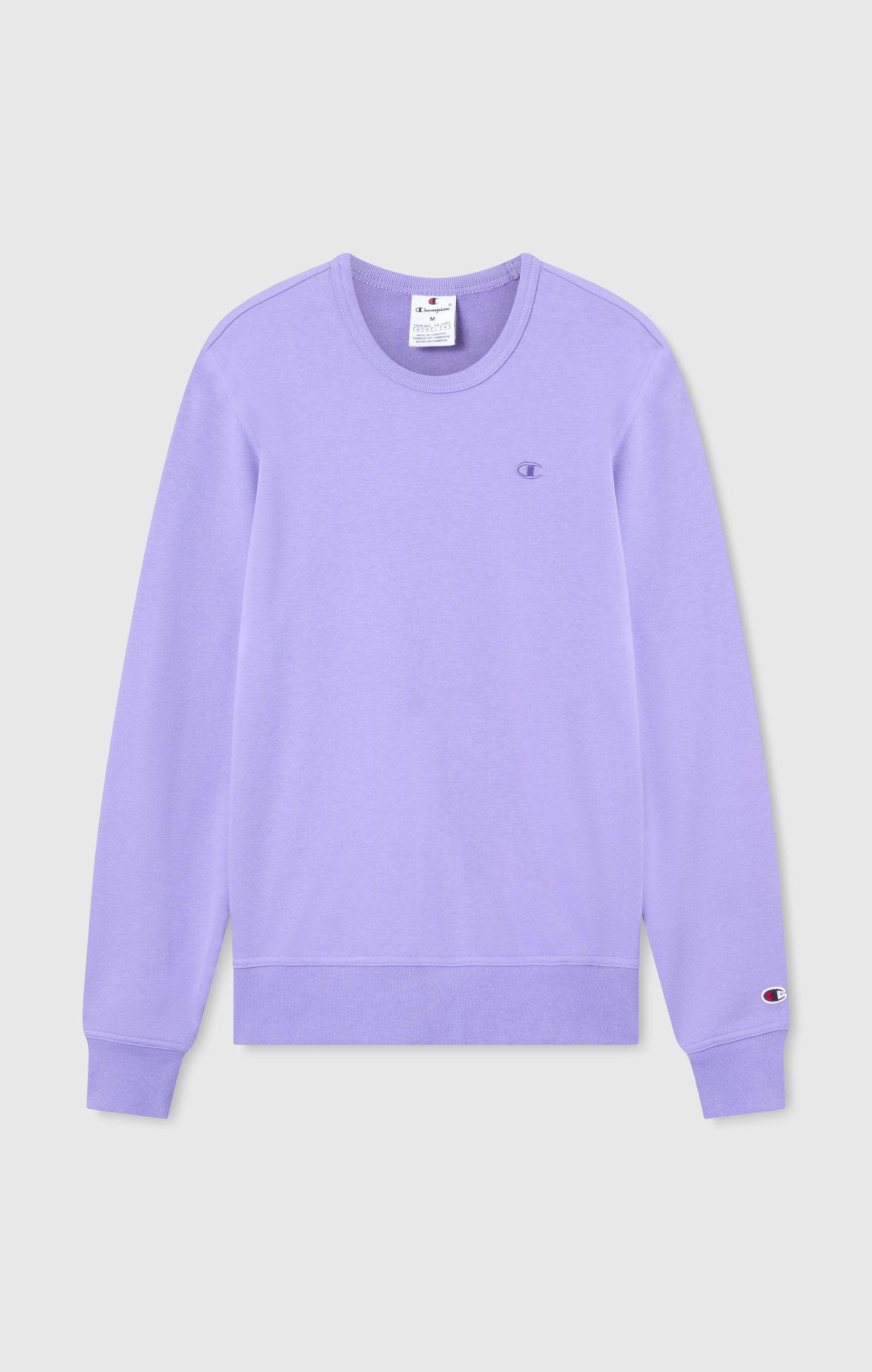 Men's Lightweight Sweatshirt with Tone-on-Tone Embroidered Logo