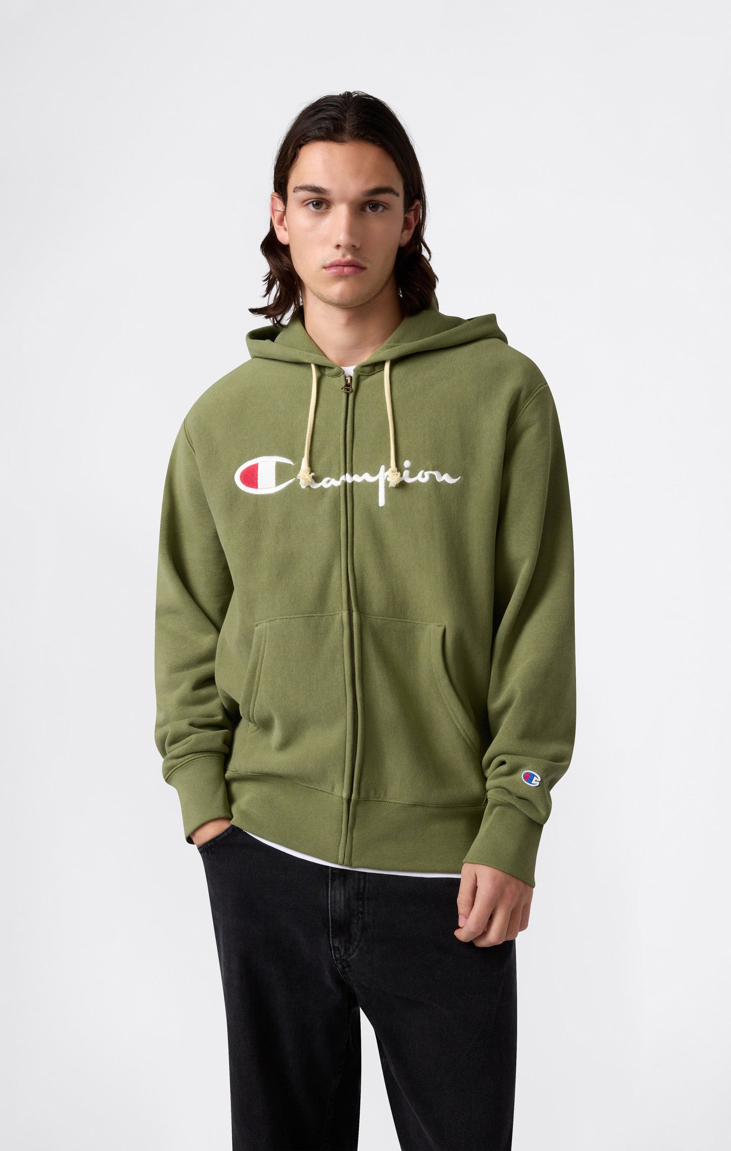 REVERSE WEAVE Herren Kapuzenpullover mit Reißverschluss