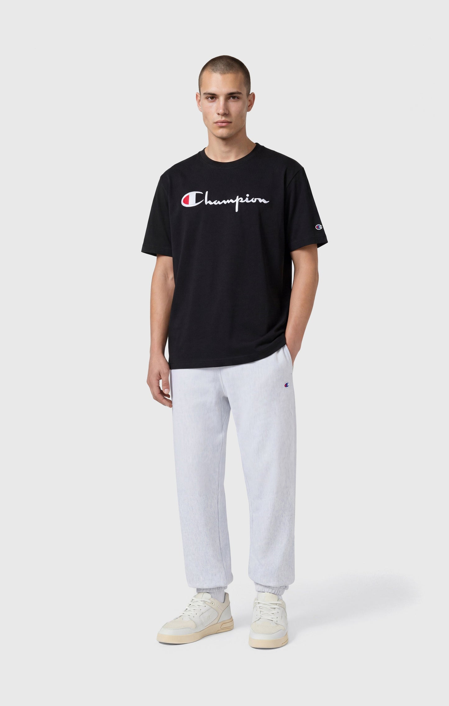Men's Lightweight Jogger Pants with Elastic Cuff Reverse Weave