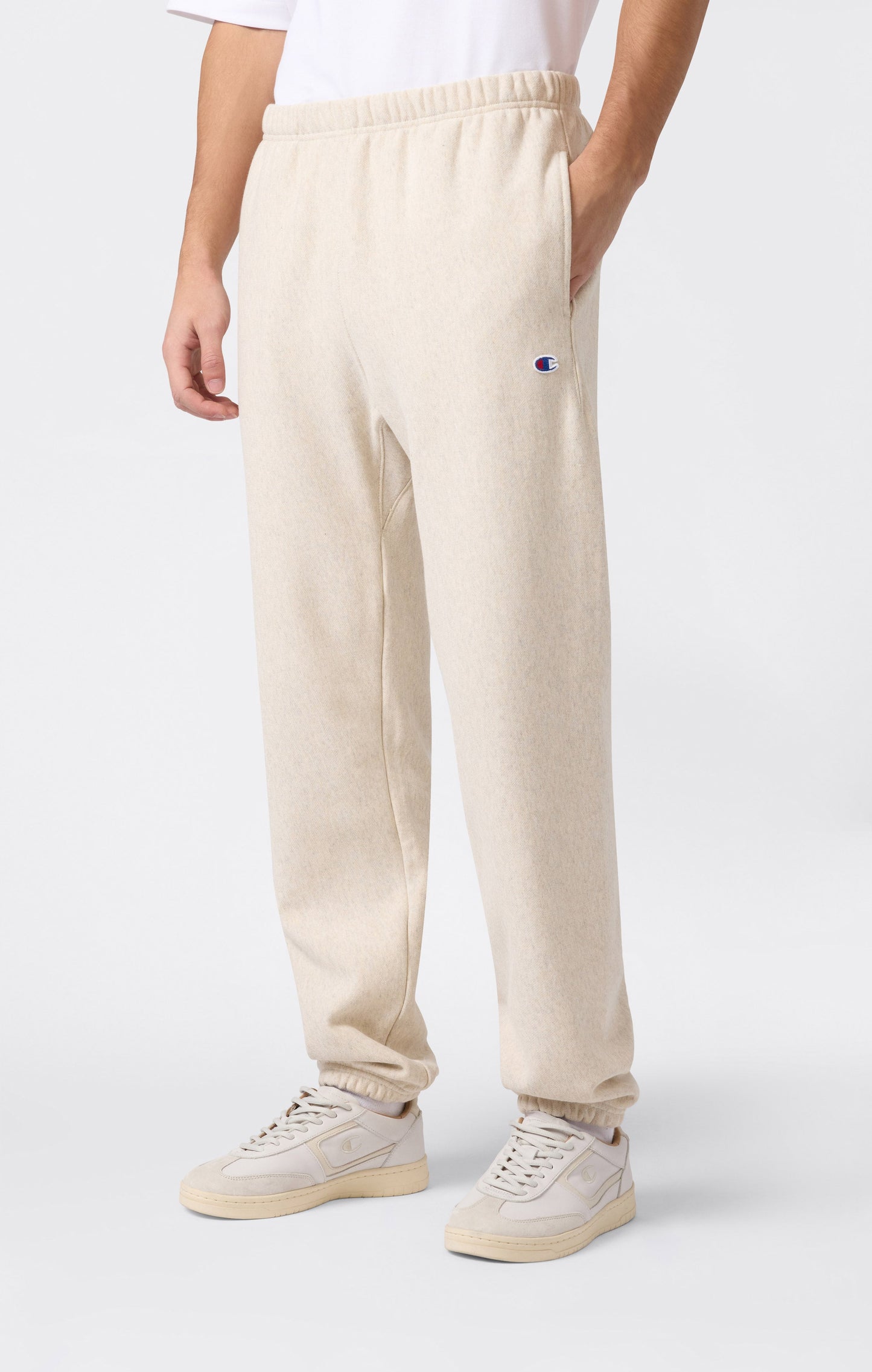 Men's Lightweight Jogger Pants with Elastic Cuff Reverse Weave