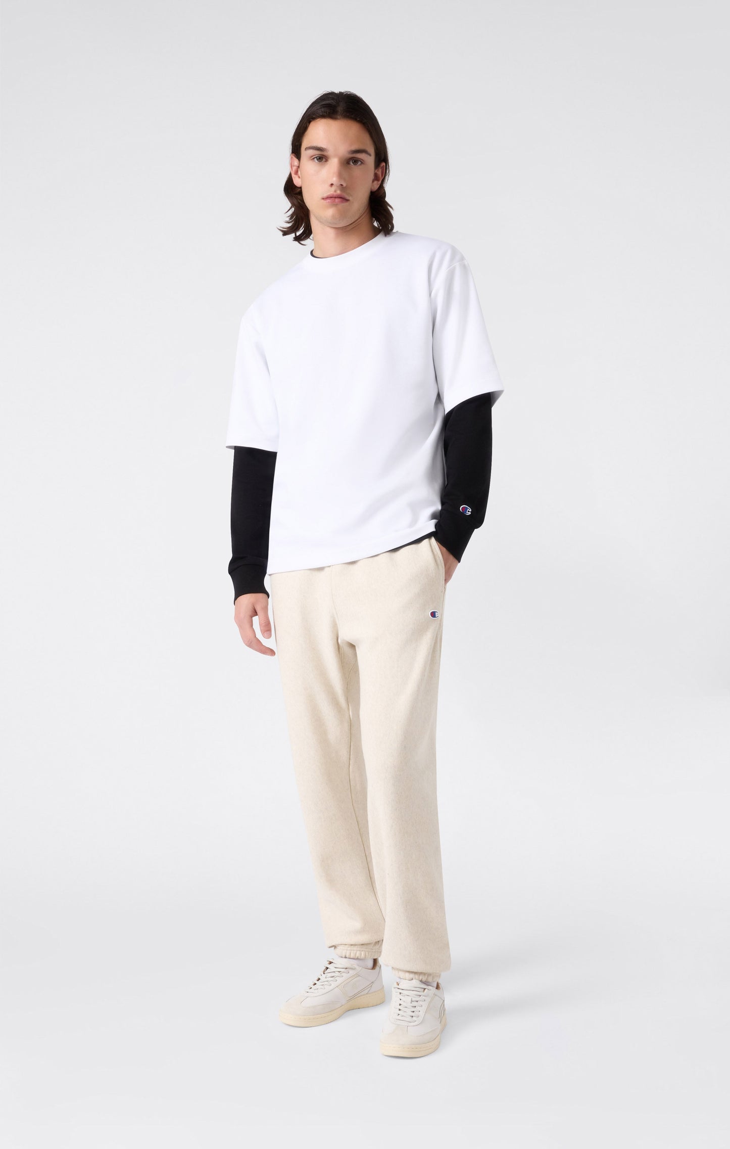 Men's Lightweight Jogger Pants with Elastic Cuff Reverse Weave
