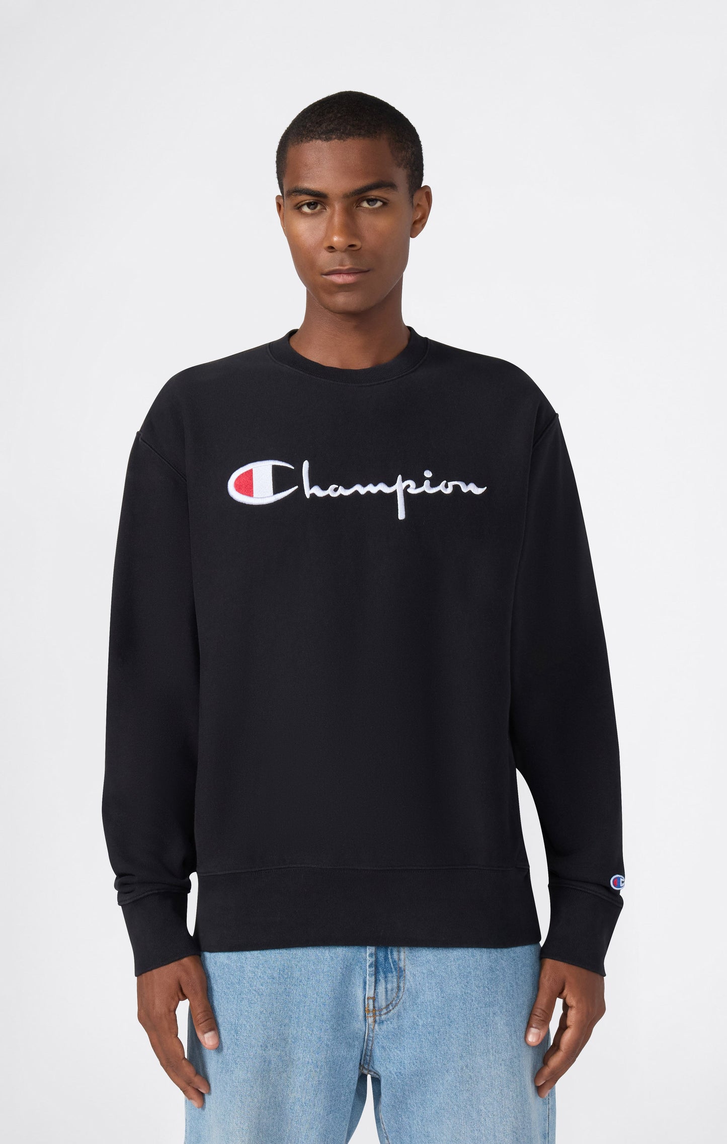Herren-Rundhals-Sweatshirt Reverse Weave