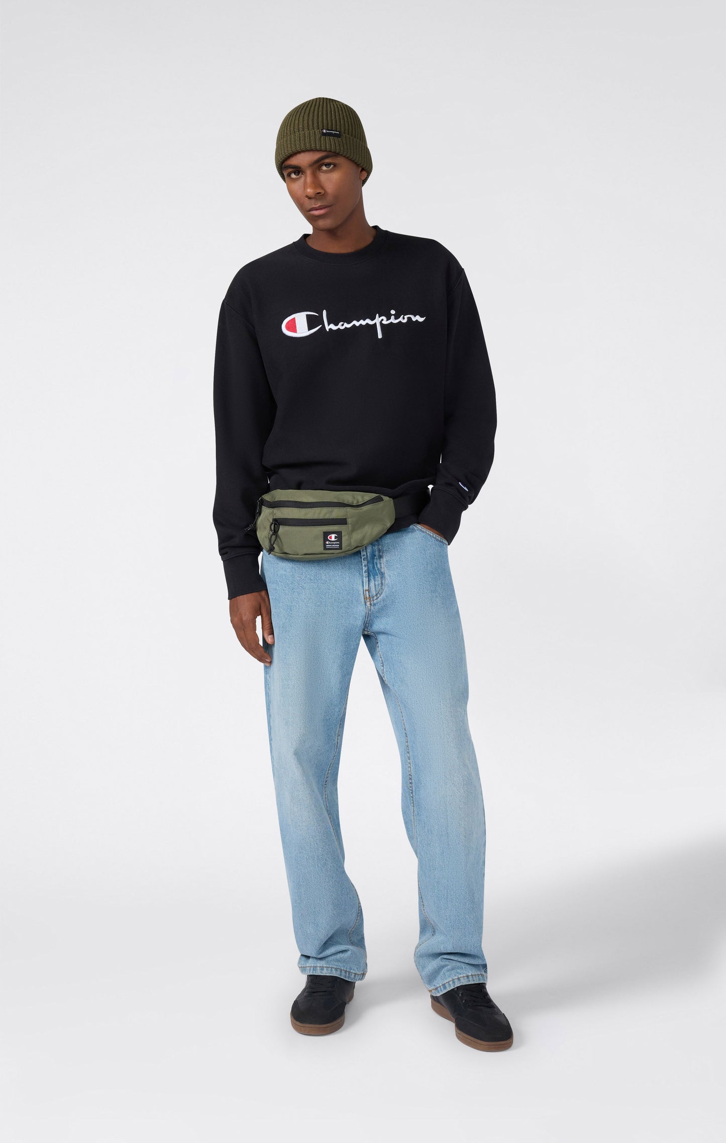 Herren-Rundhals-Sweatshirt Reverse Weave