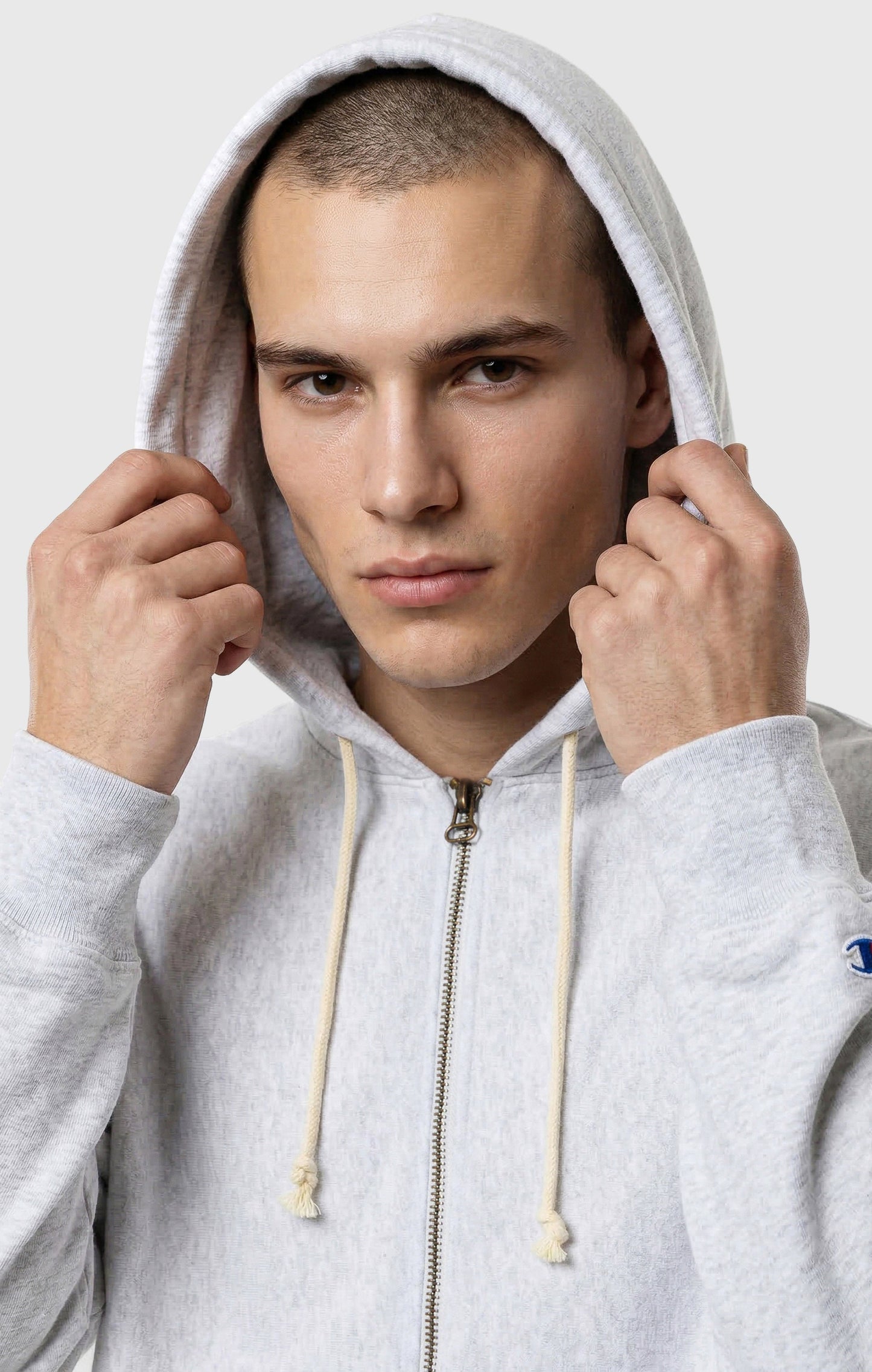 Men's Full Zip Hoodie Sweatshirt Reverse Weave