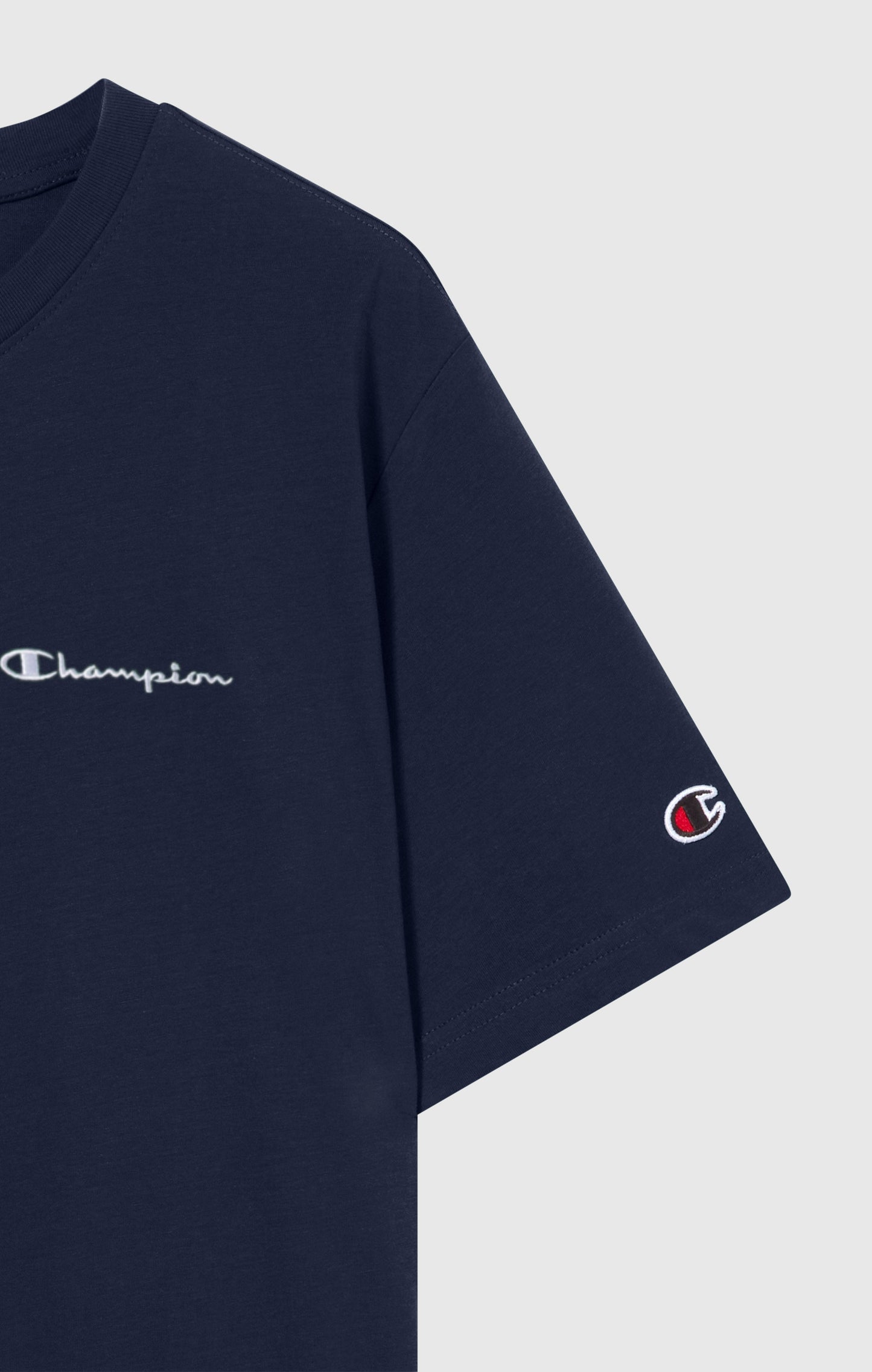 Men's T-Shirt with Small Embroidered Logo Icons