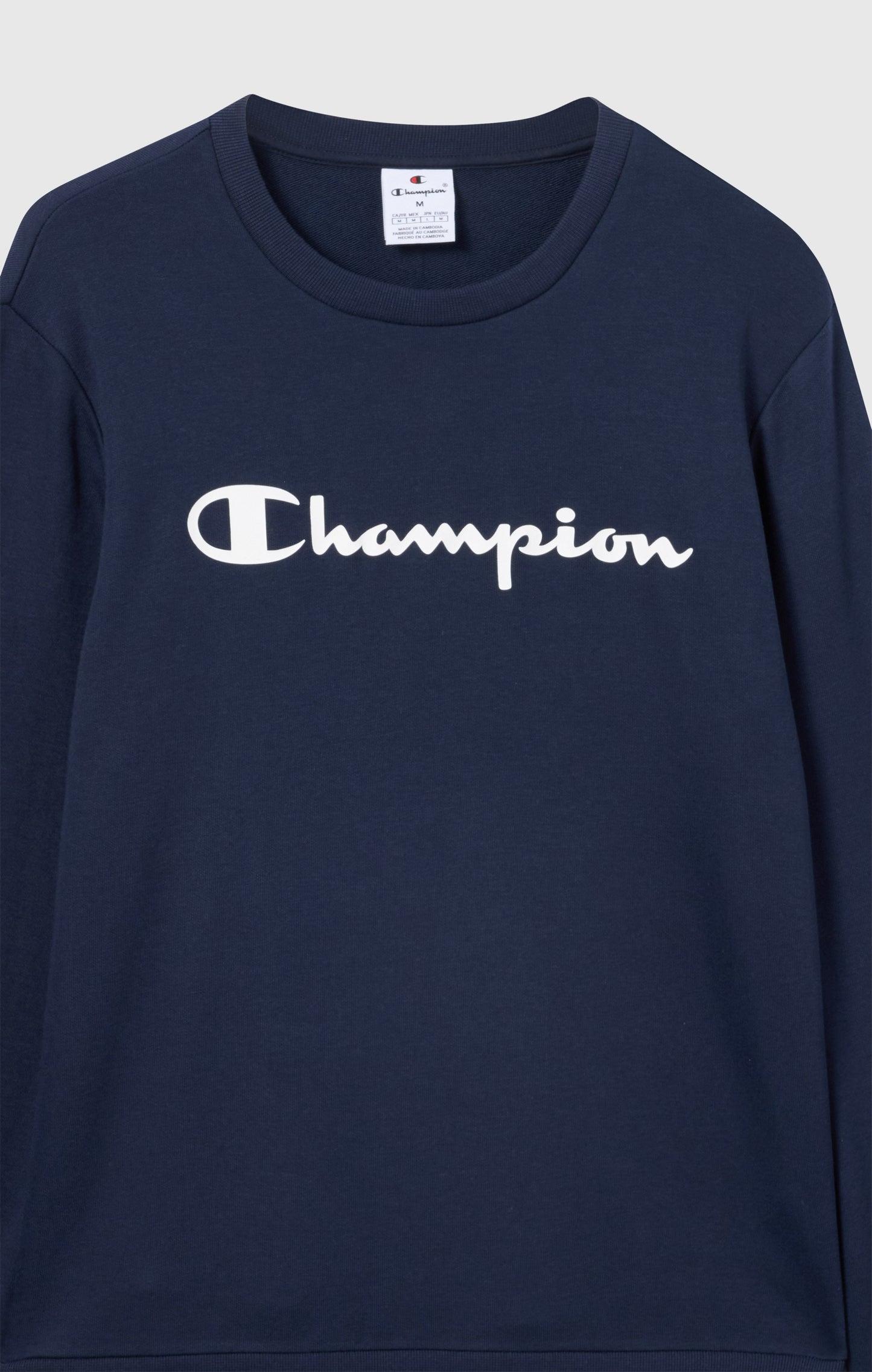 Men's Lightweight Crewneck Sweatshirt with Maxi Printed Logo