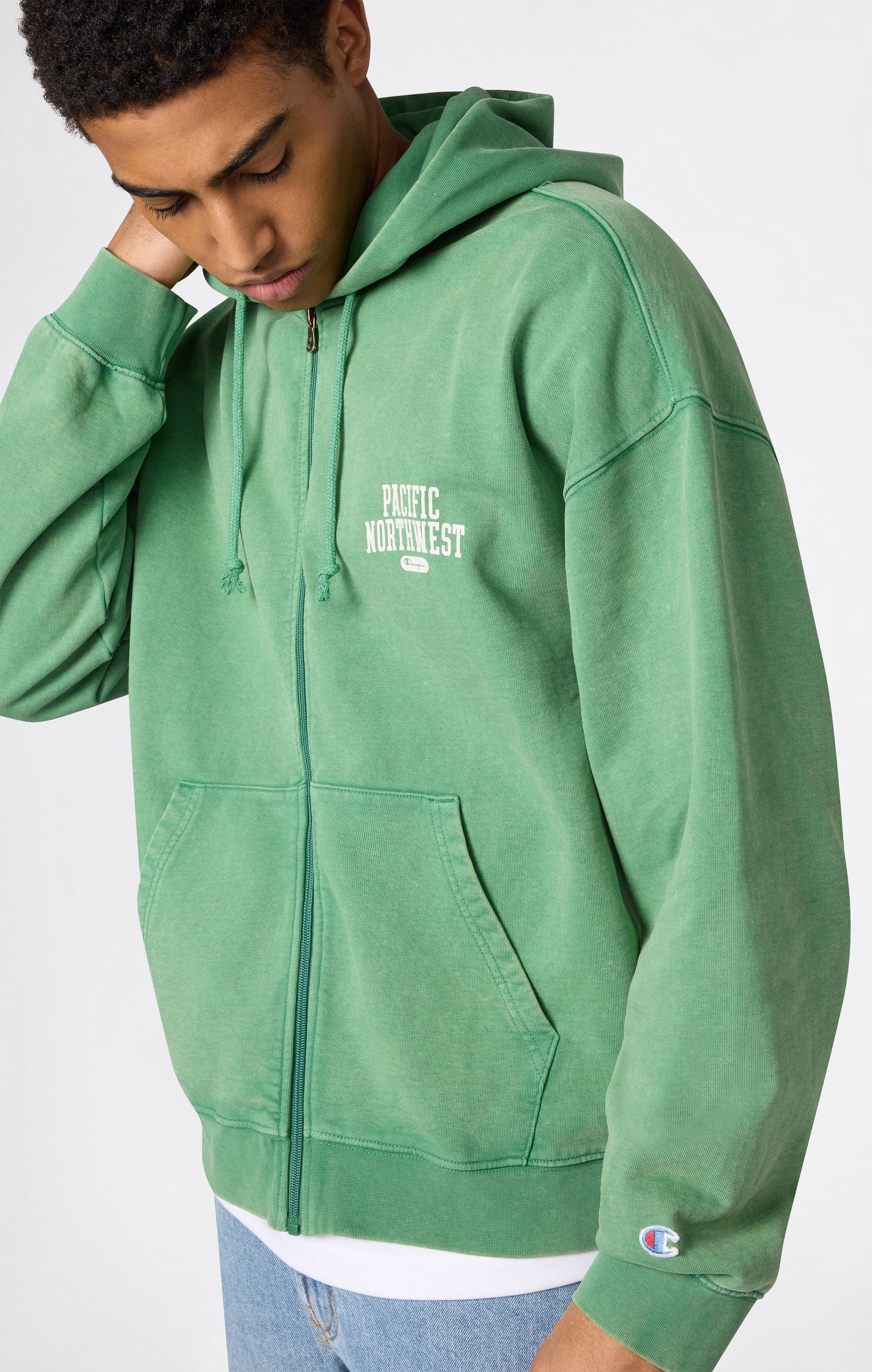 Men's East West Full Zip Hooded Sweatshirt