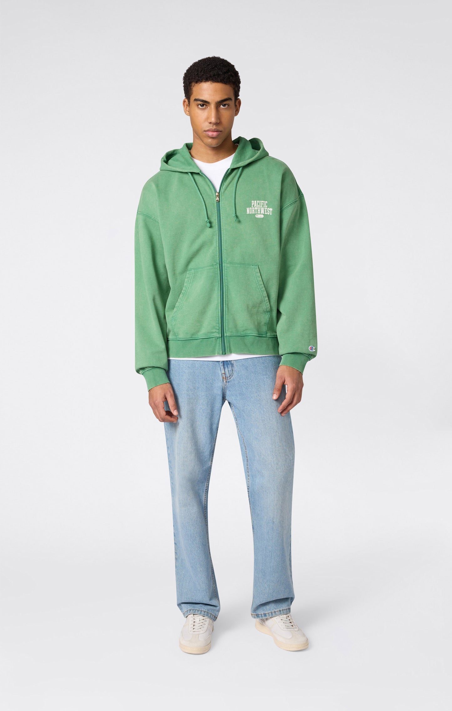 Men's East West Full Zip Hooded Sweatshirt