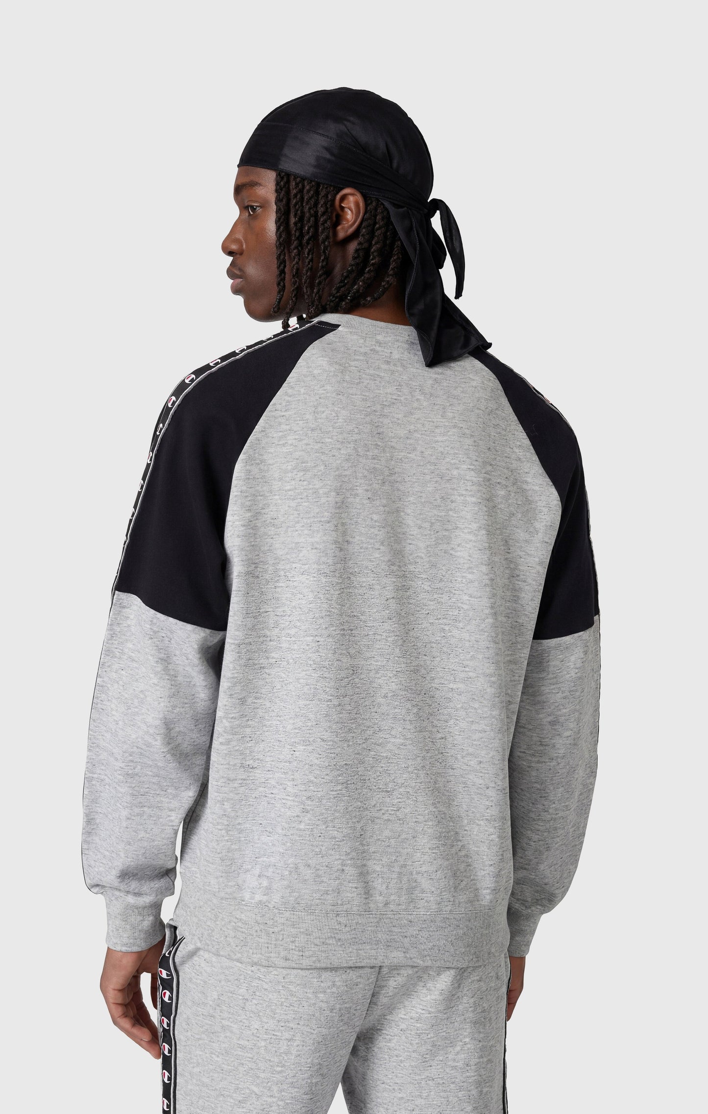 Herren Interlock Tape Logo Rundhals-Sweatshirt