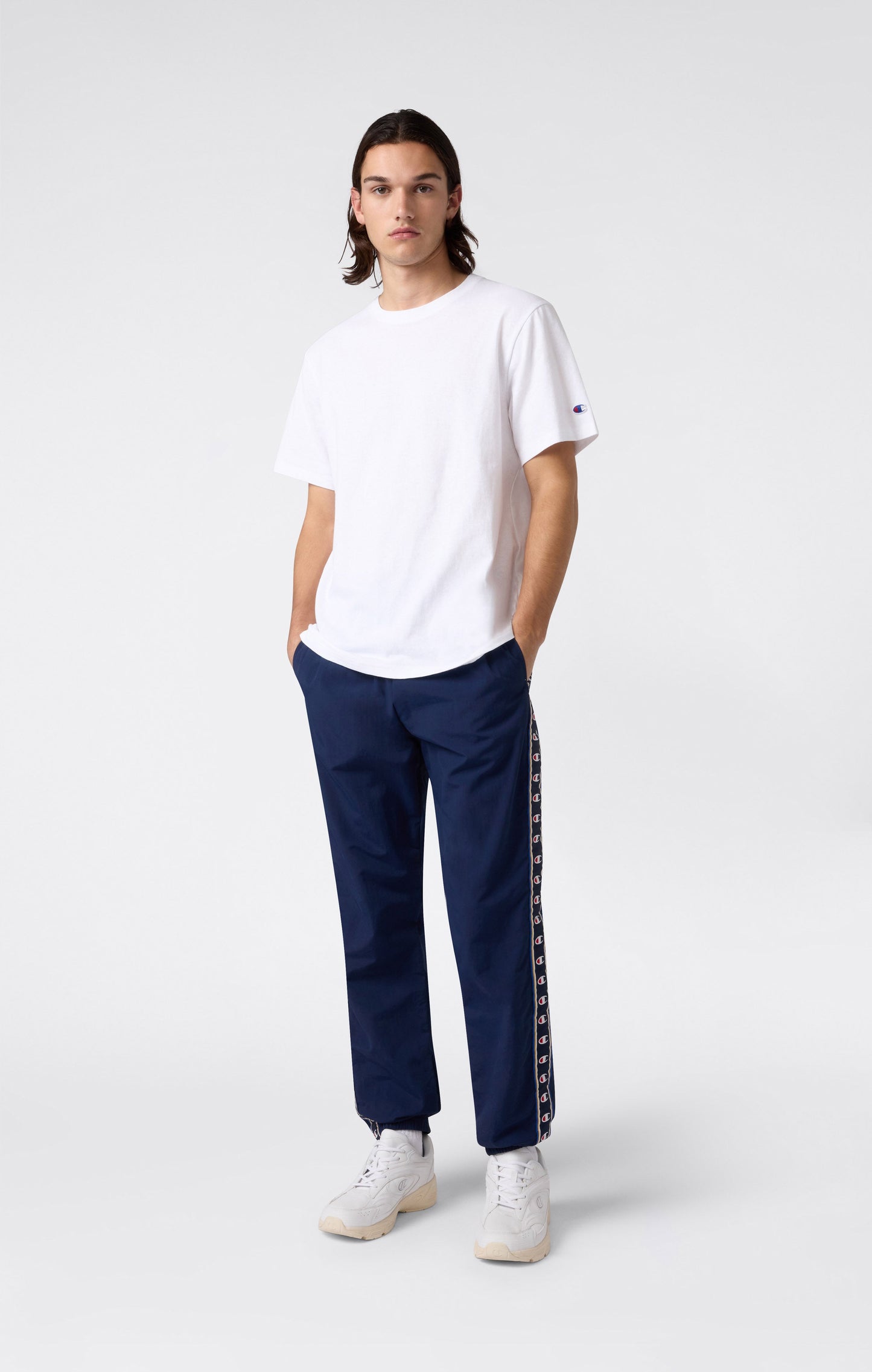 Herren-Jogginghose mit elastischen Bündchen und Logo-Band