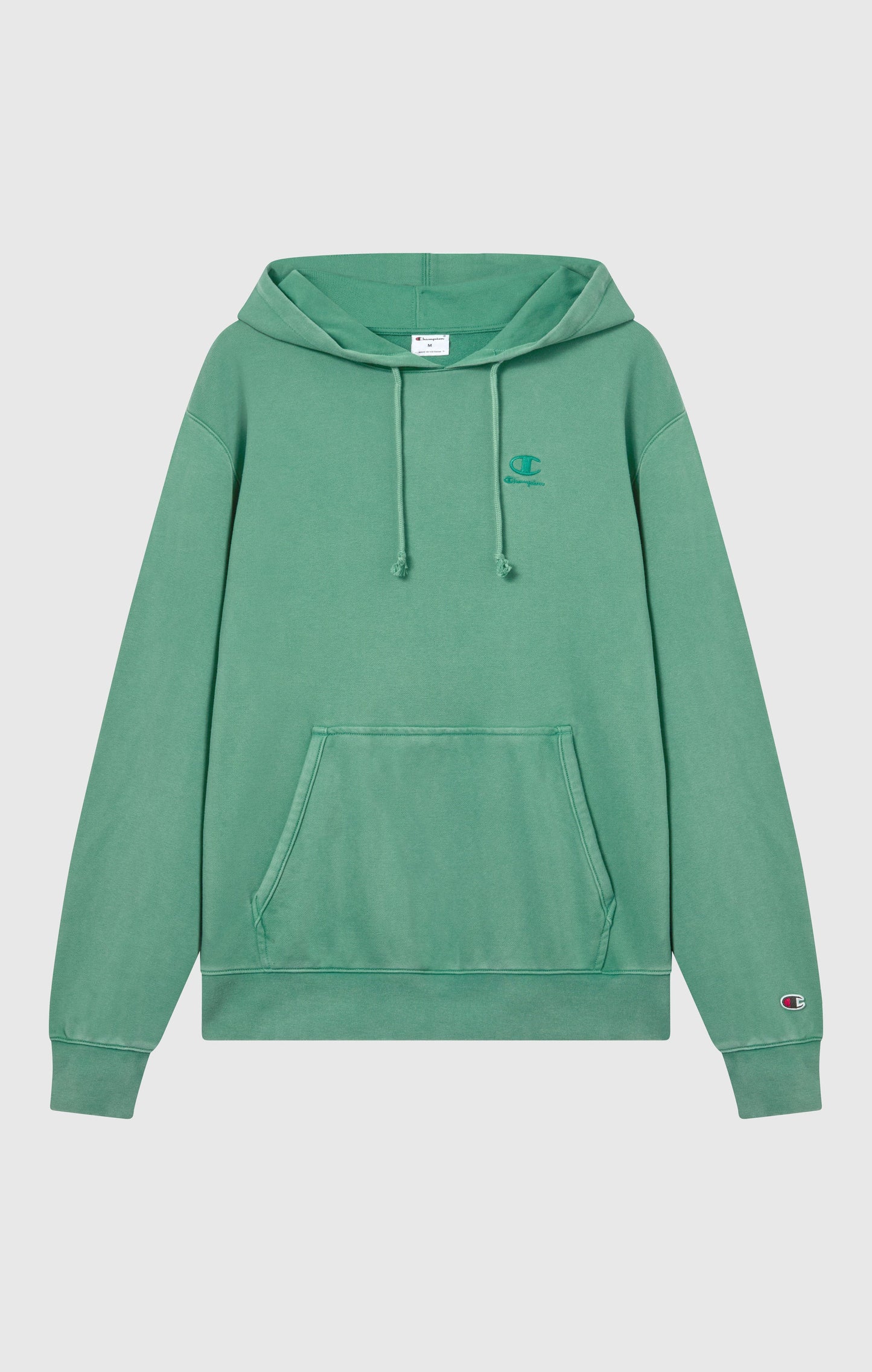 Herren-Kapuzenpullover mit gesticktem Logo und Icons mit Used-Effekt