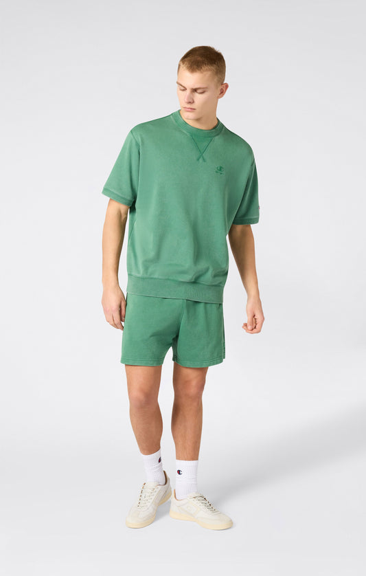 Herren-Sweatshirt mit Rundhalsausschnitt und kurzen Ärmeln im Used-Look Icons