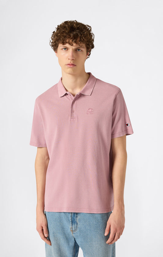 Herren-Polohemden im Used-Look mit Logos