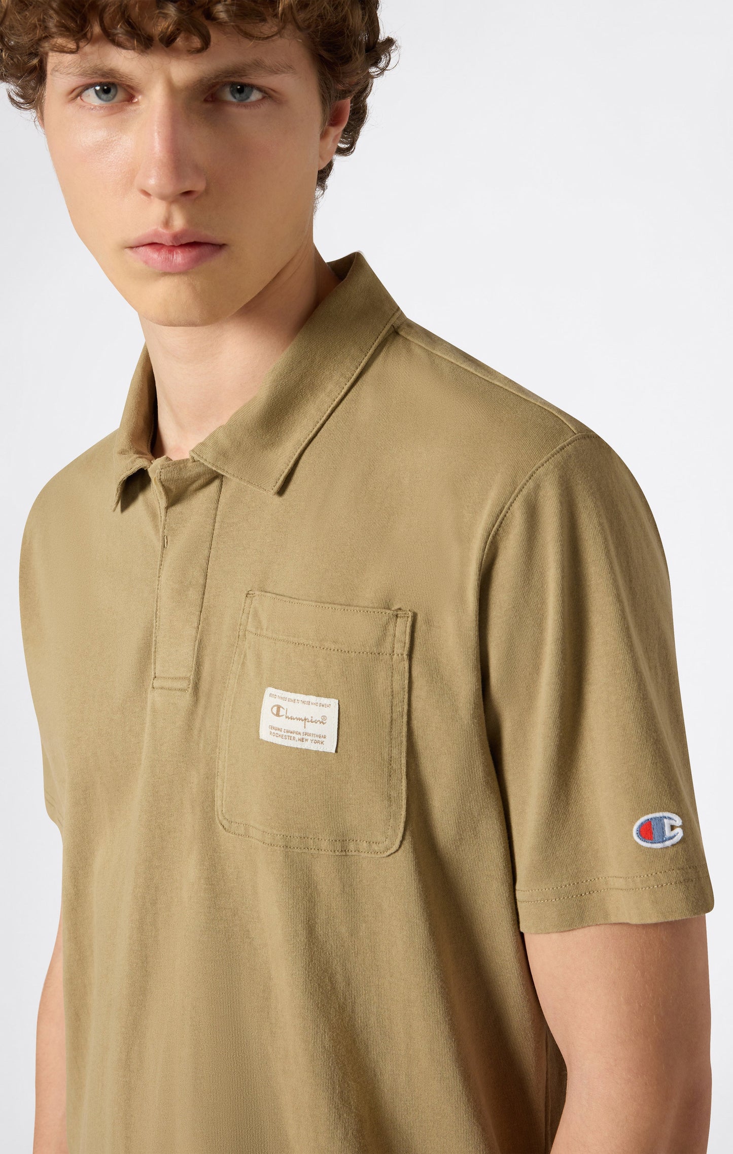 Men's Polo with Chest Pocket