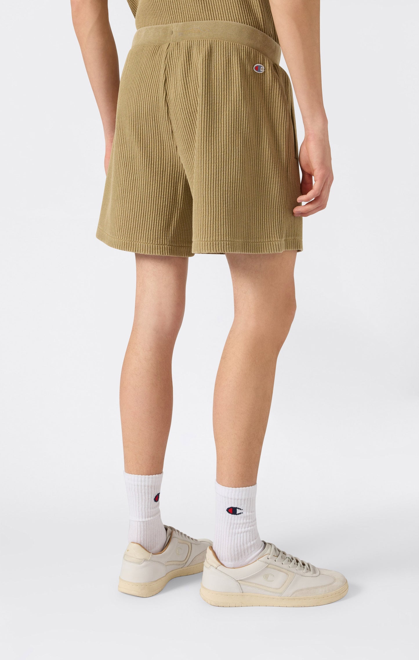 Men's Washed Waffle Bermuda Shorts