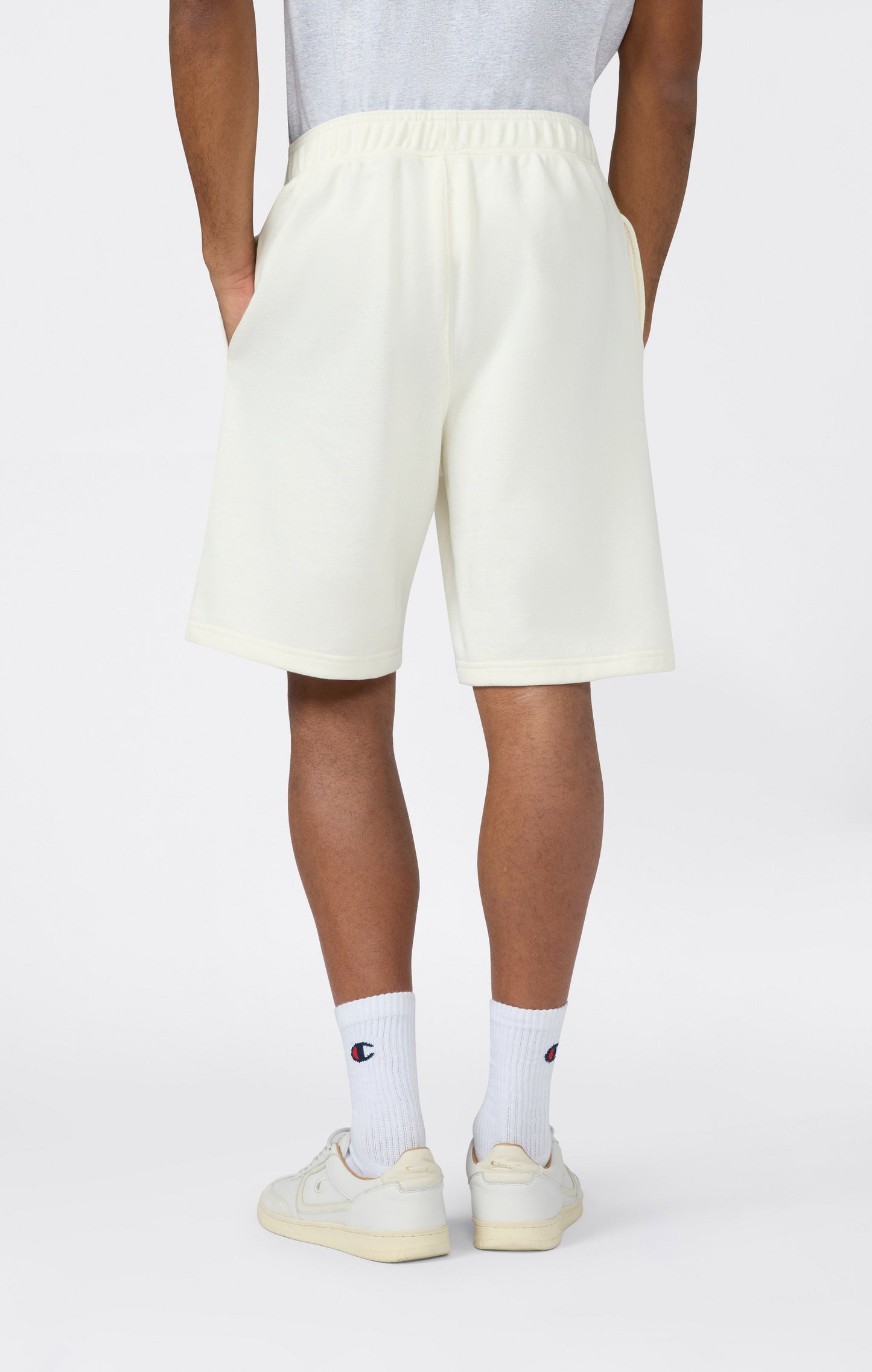 Men's 9 Bermuda Shorts with Stitched Pintuck Icons
