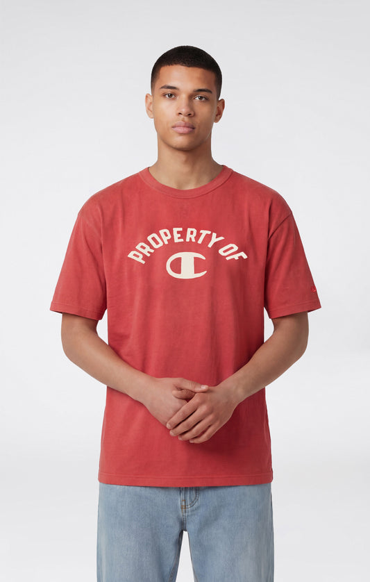 Men's Collegiate-Inspired Crewneck T-Shirt Time Capsule