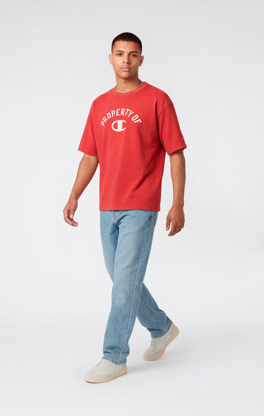 Men's Collegiate-Inspired Crewneck T-Shirt Time Capsule