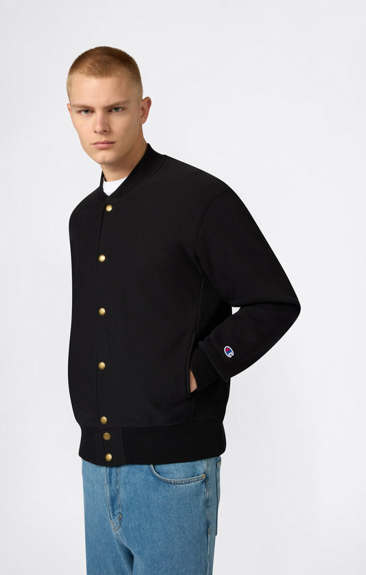 Herren-Bomber-Sweatshirt aus leichtem Reverse Weave