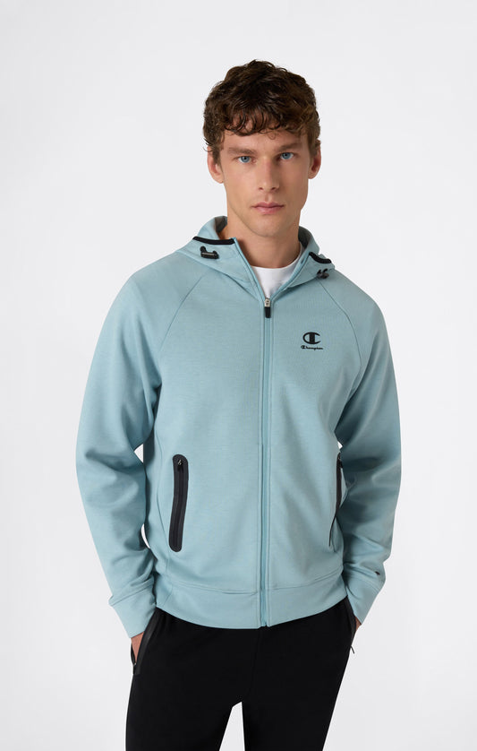 Herren C-Tech Kapuzen-Sweatshirt mit durchgehendem Reißverschluss