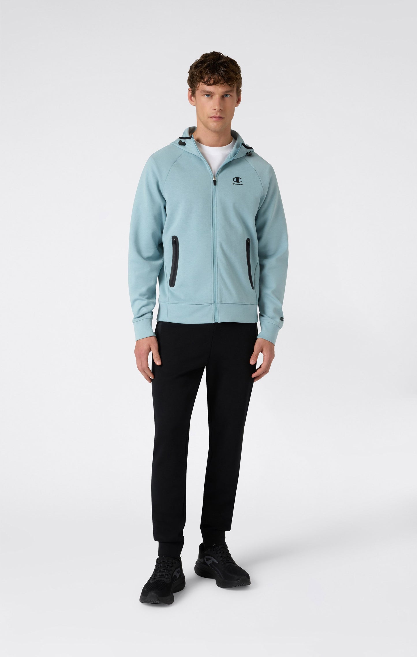 Herren C-Tech Kapuzen-Sweatshirt mit durchgehendem Reißverschluss