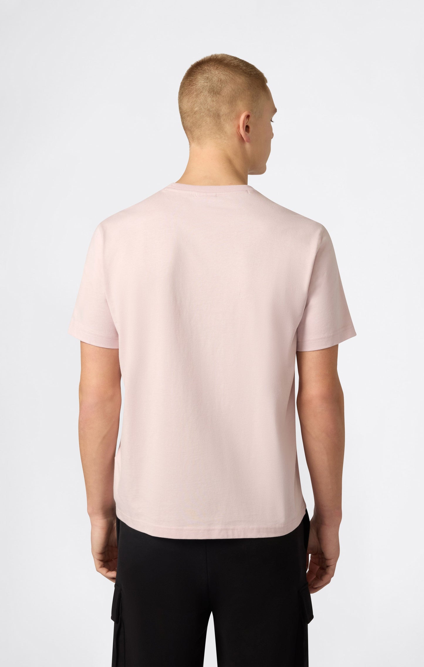 Herren Rundhals-T-Shirt mit Puffdruck-Logo