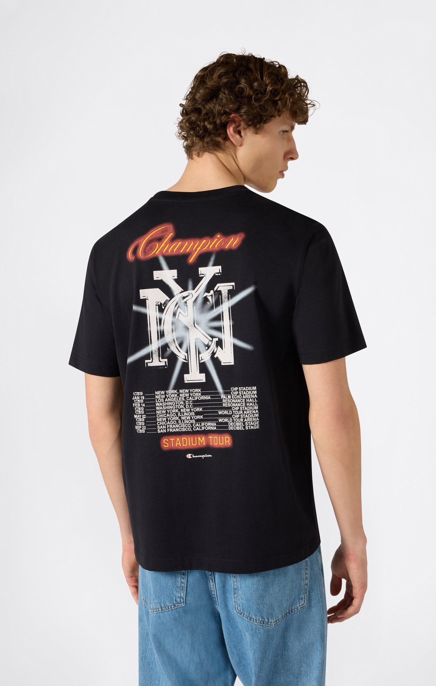 Herren T-Shirt mit Grafikprint und Rundhalsausschnitt