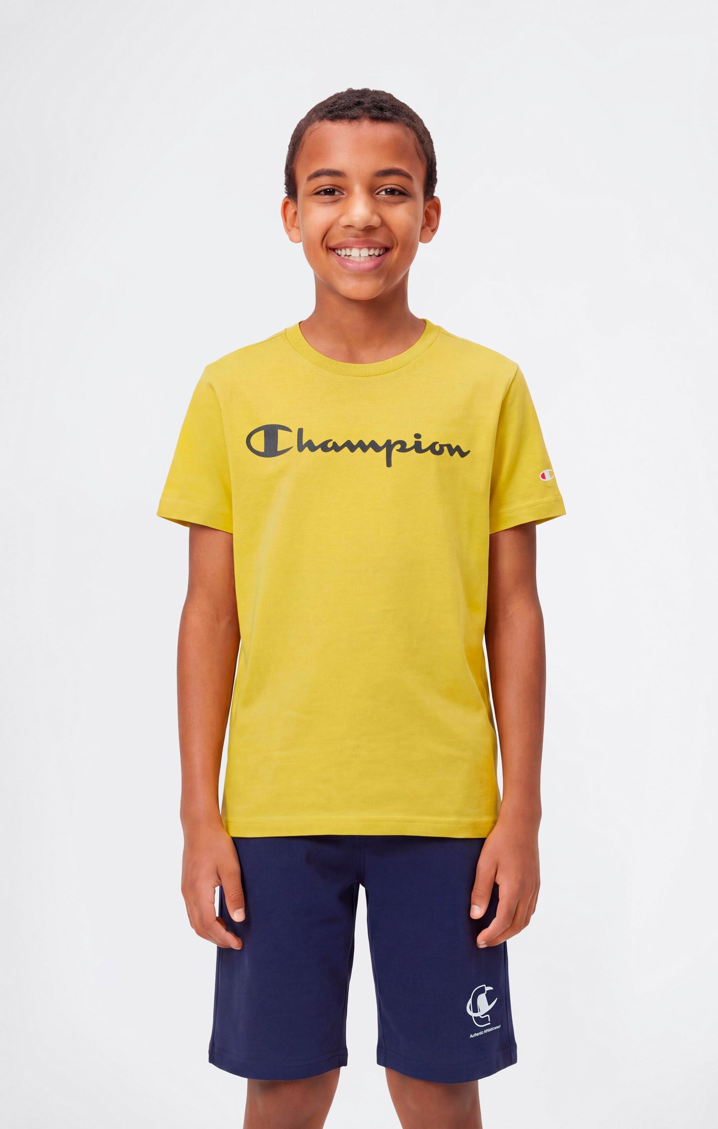 T-Shirt mit Skript-Logo für Jungen
