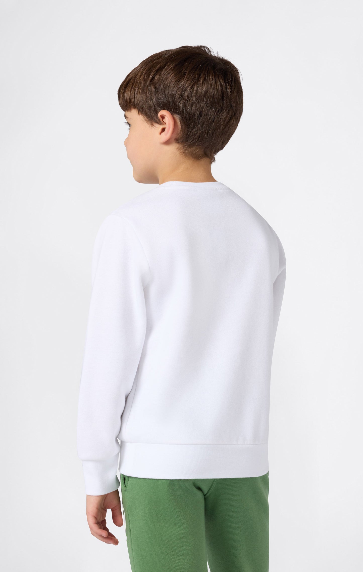 Leichtes Rundhals-Sweatshirt für Jungen mit Maxi-Print-Logo