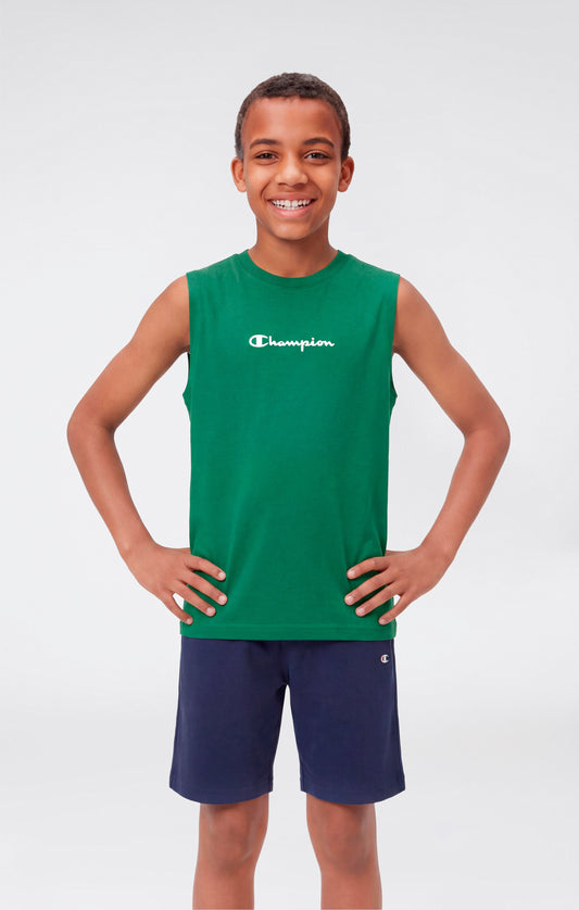 Boys' Tank Top with Small Logo Icons
