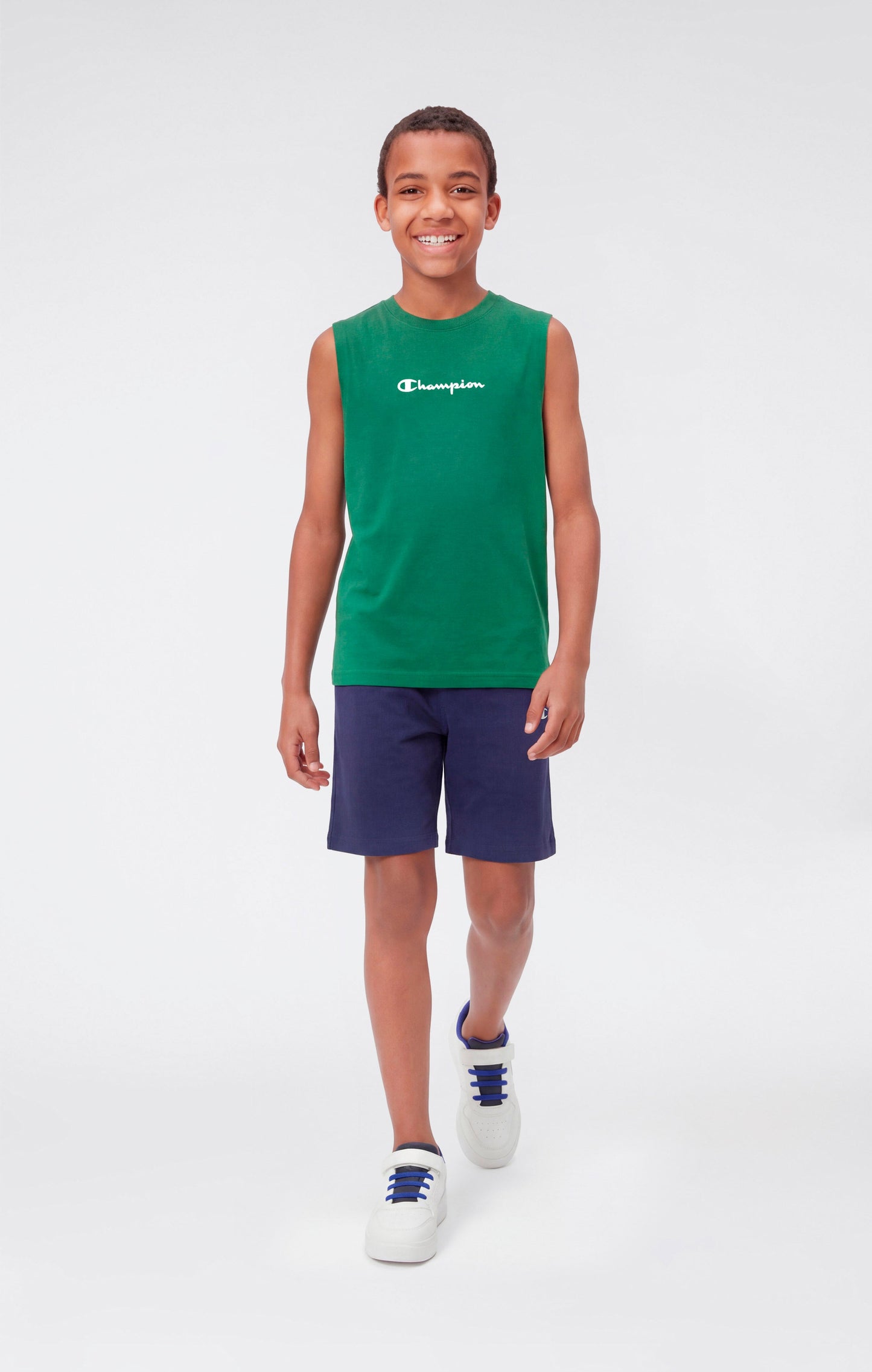 Boys' Tank Top with Small Logo Icons