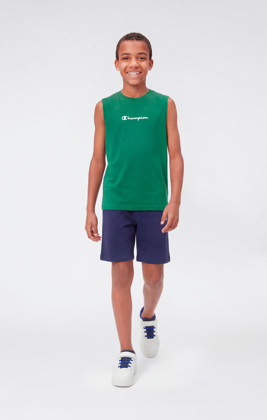 Boys' Tank Top with Small Logo Icons