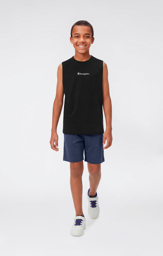 Boys' Tank Top with Small Logo Icons