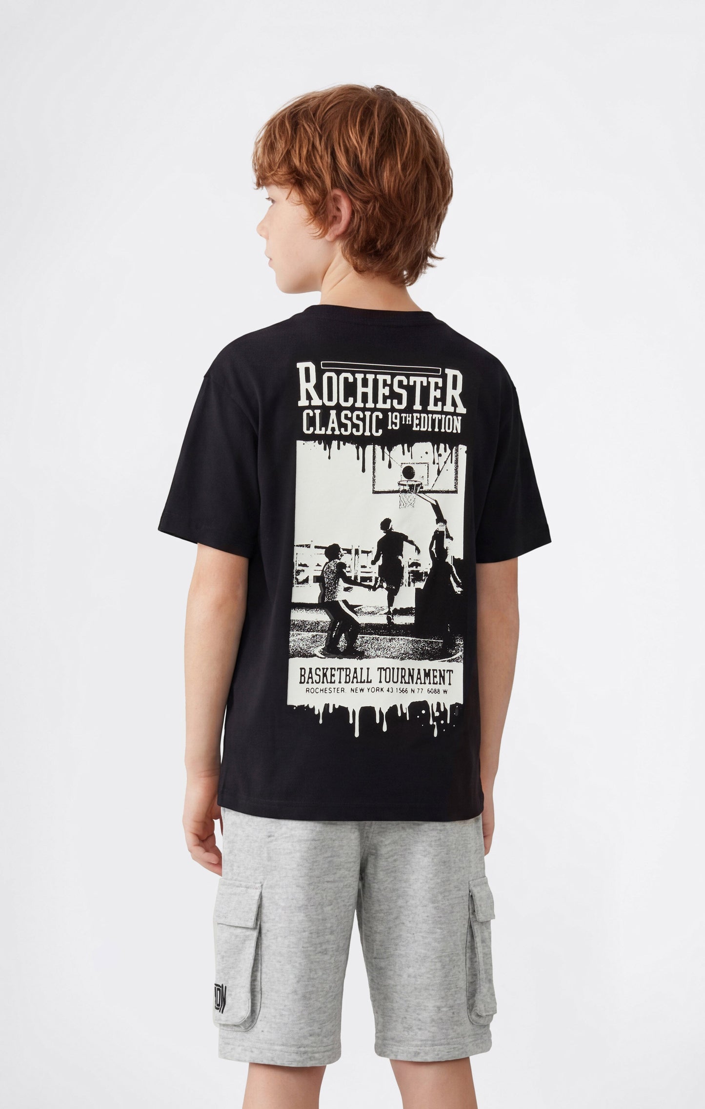 Boys' Crewneck T-shirt with Puff Print
