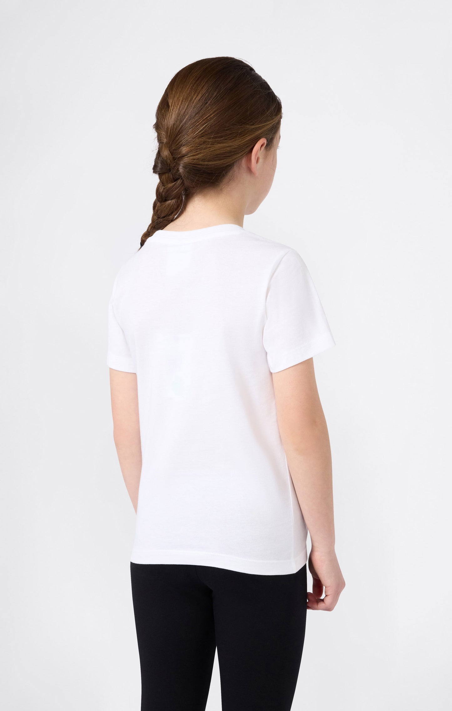 Mädchen Rundhals-T-Shirt schmal geschnitten Icons
