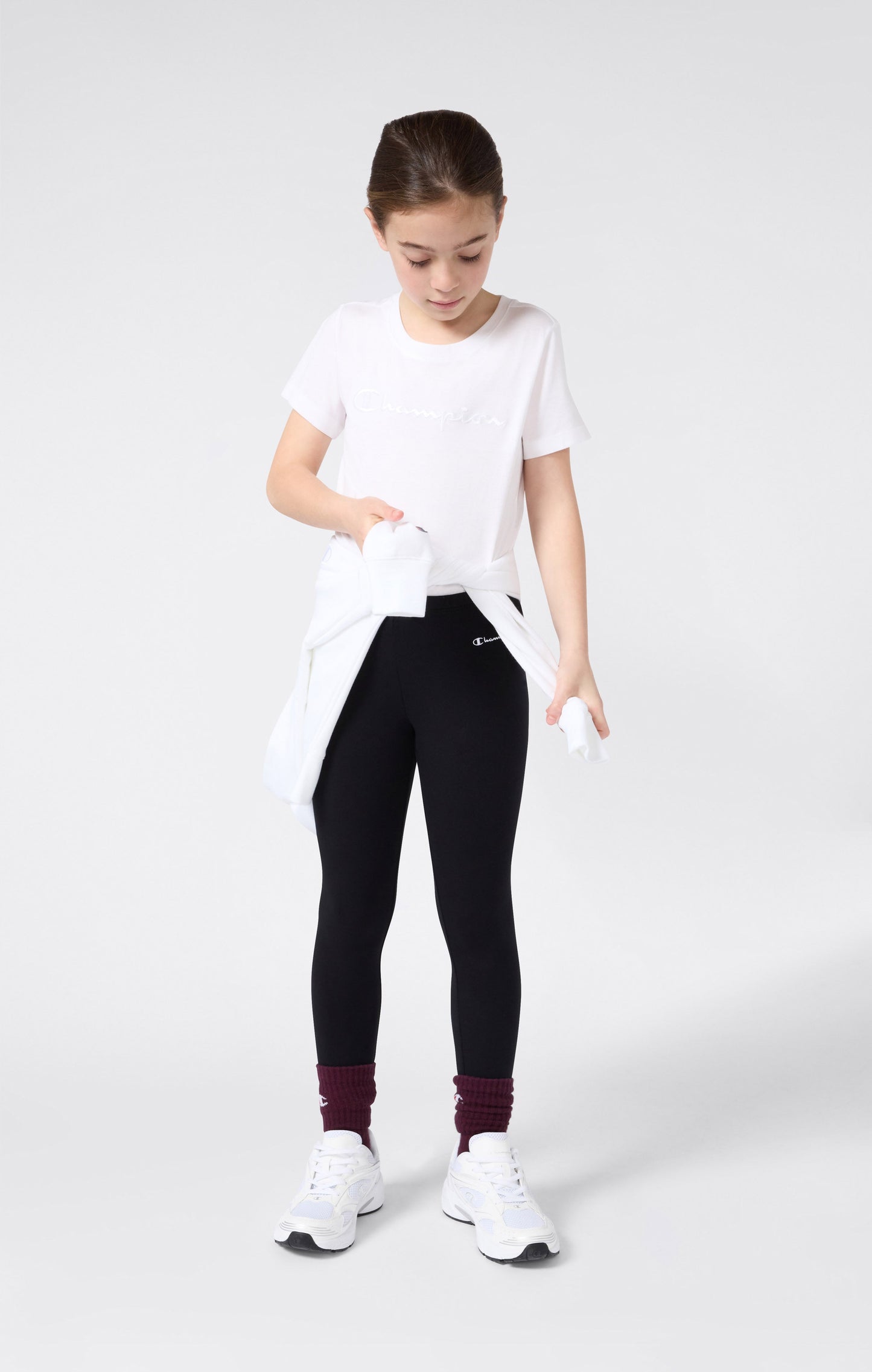 Mädchen Rundhals-T-Shirt schmal geschnitten Icons
