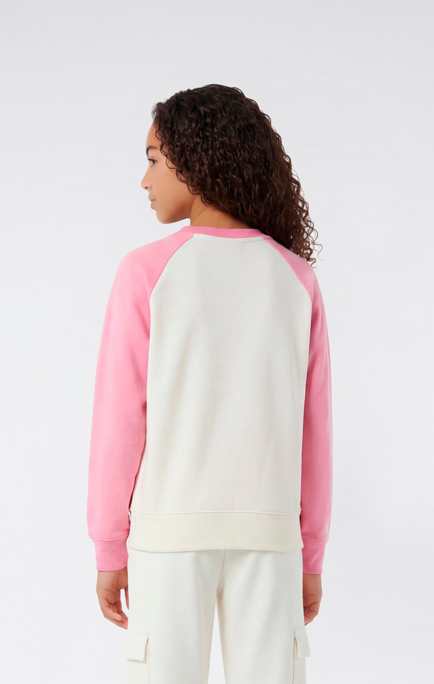 Mädchen-Rundhals-Sweatshirt mit Grafik-Motiven (Leichtgewicht)