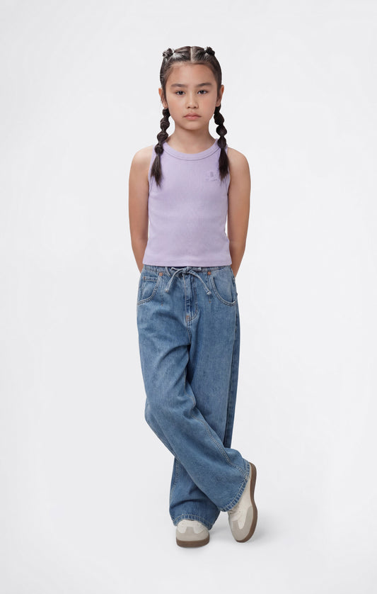 Girls' Washed Effect Tank Top Icons