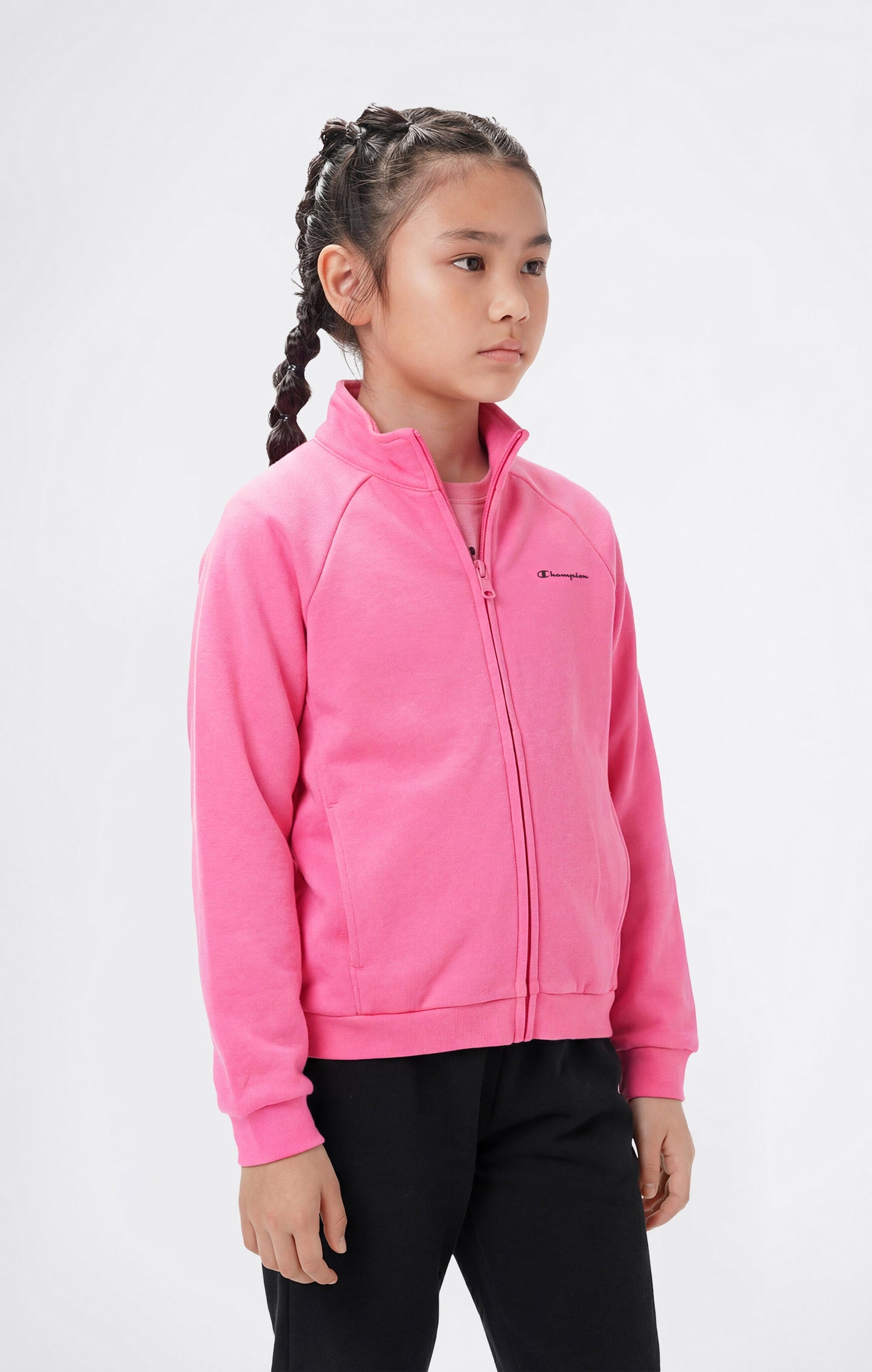 Girls' Full Zip Sweatshirt and Pants Tracksuit
