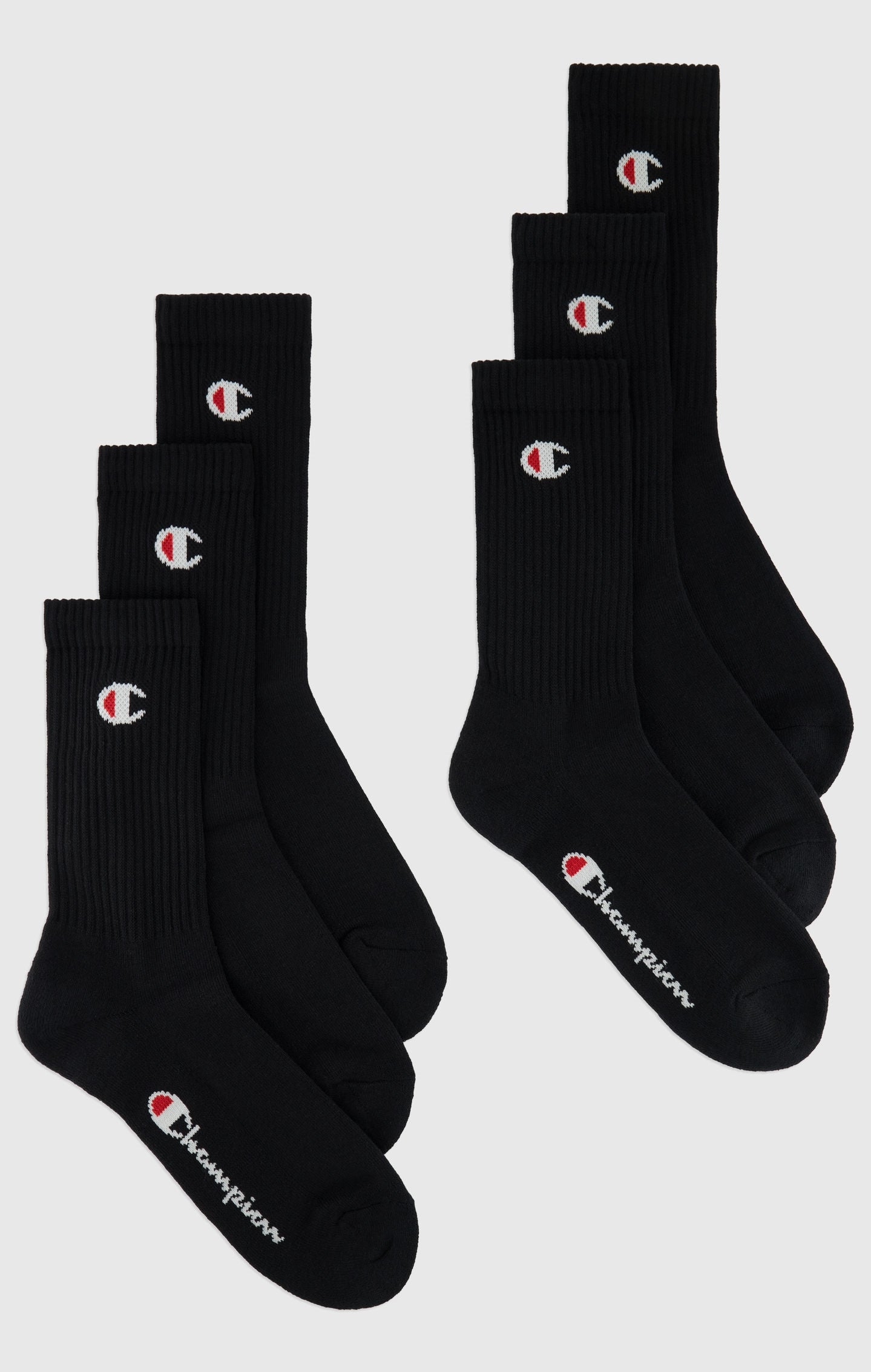 Sechserpack atmungsaktive Crew Socken