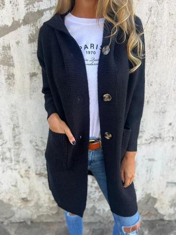 Hooded Knitted Jacket (Buy 2 Free Shipping)