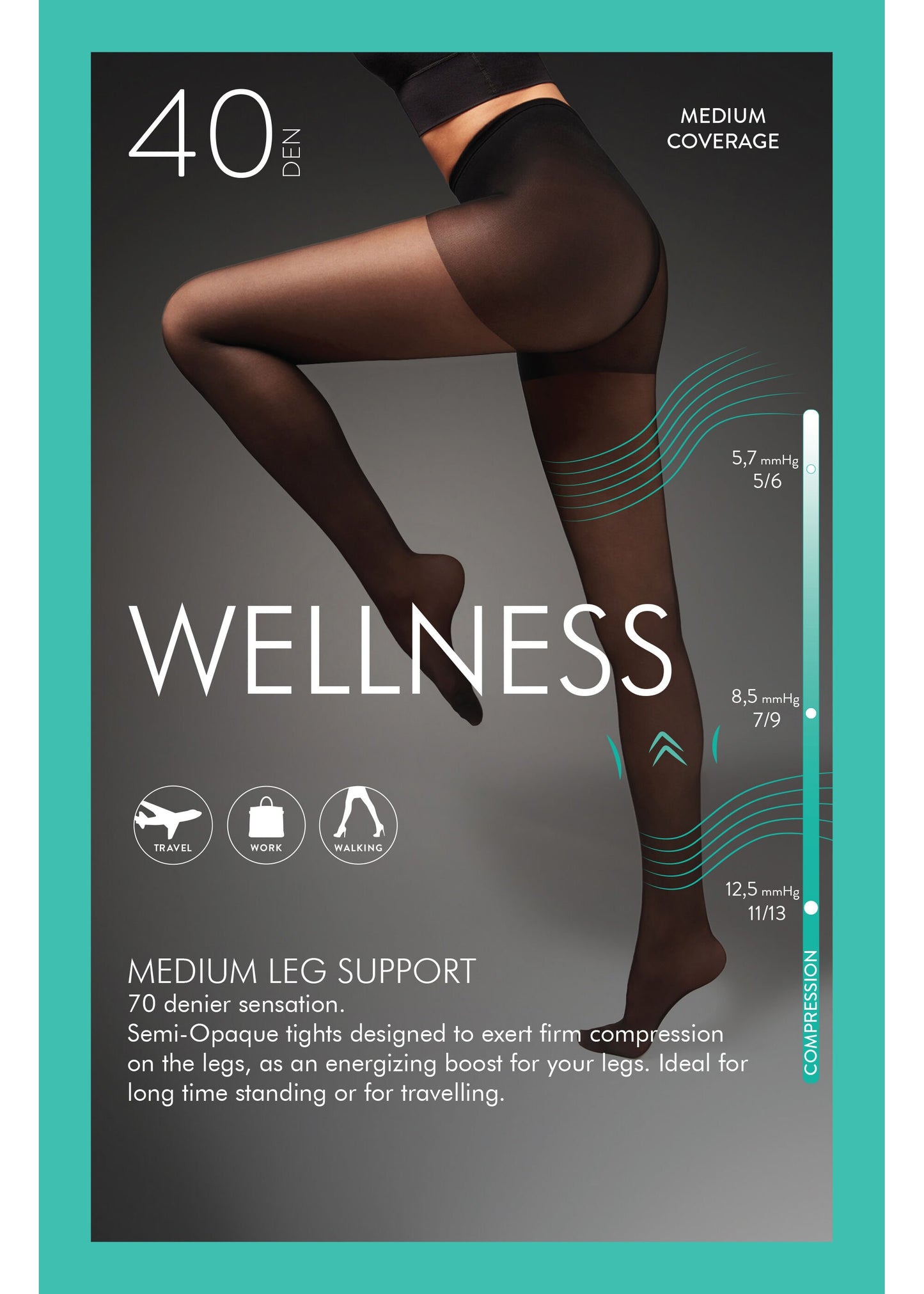 40 Denier Action Tights Strong