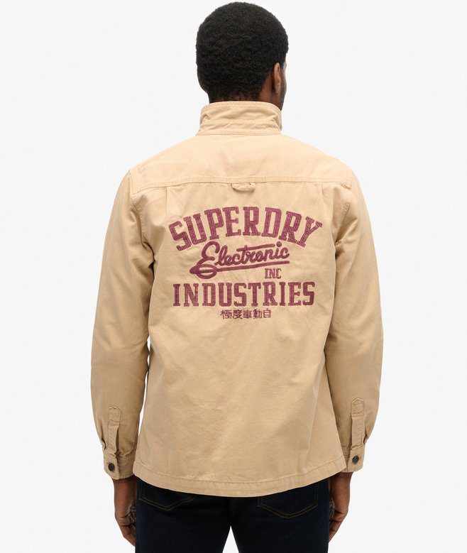 Patched Canvas Overshirt